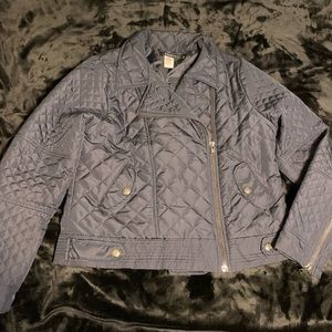 Quilted moto jacket